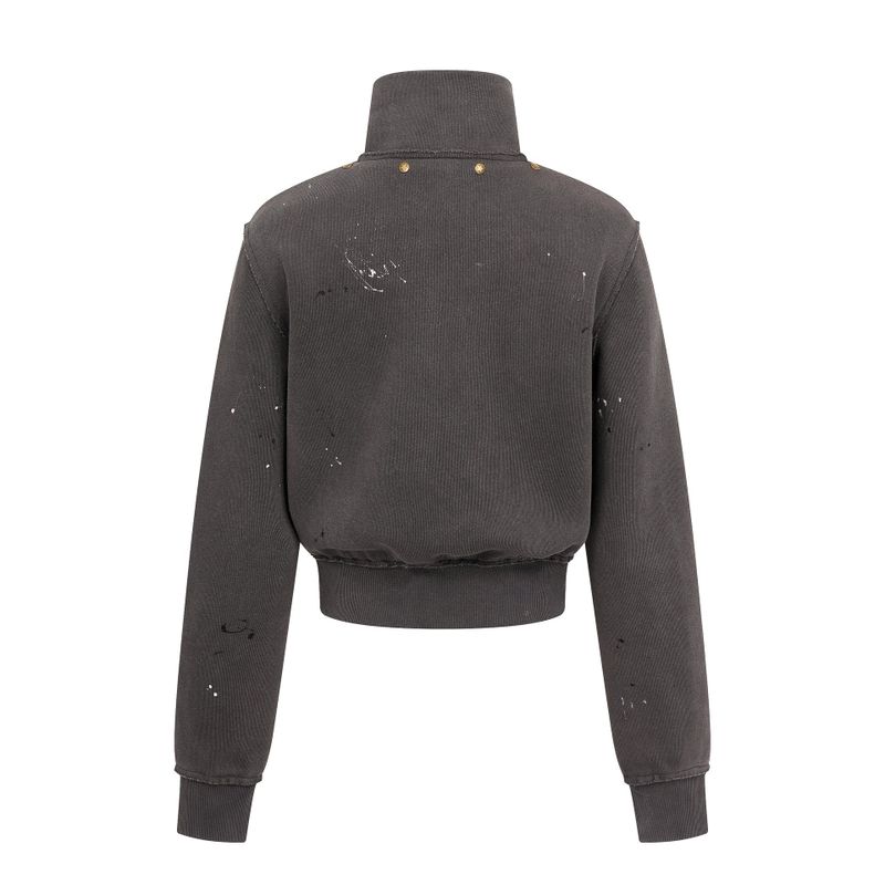 Vintage Splatter High Neck Zip-up 232818686