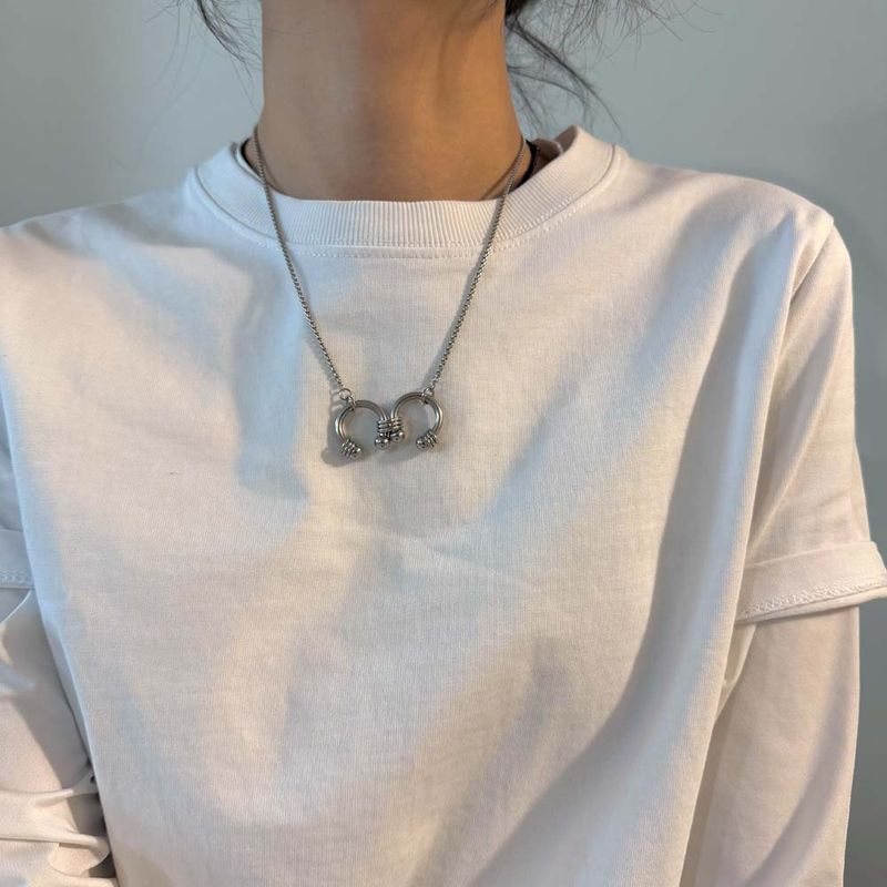 Dual piercing necklace