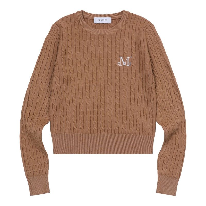 JIMMY R-NECK CROP KNIT (7COLOR)