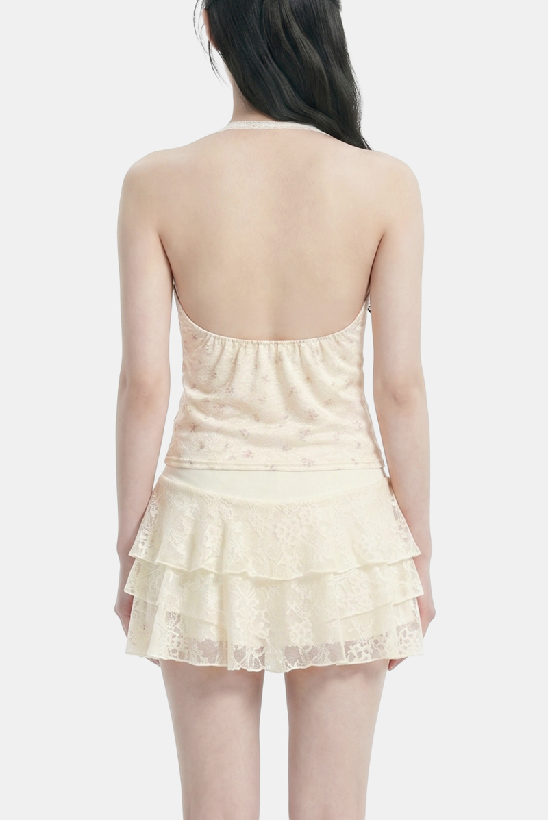 Elin Lace Floral Sleeveless
