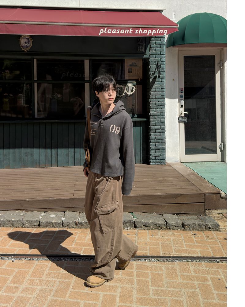Rawden strap wide cargo pants
