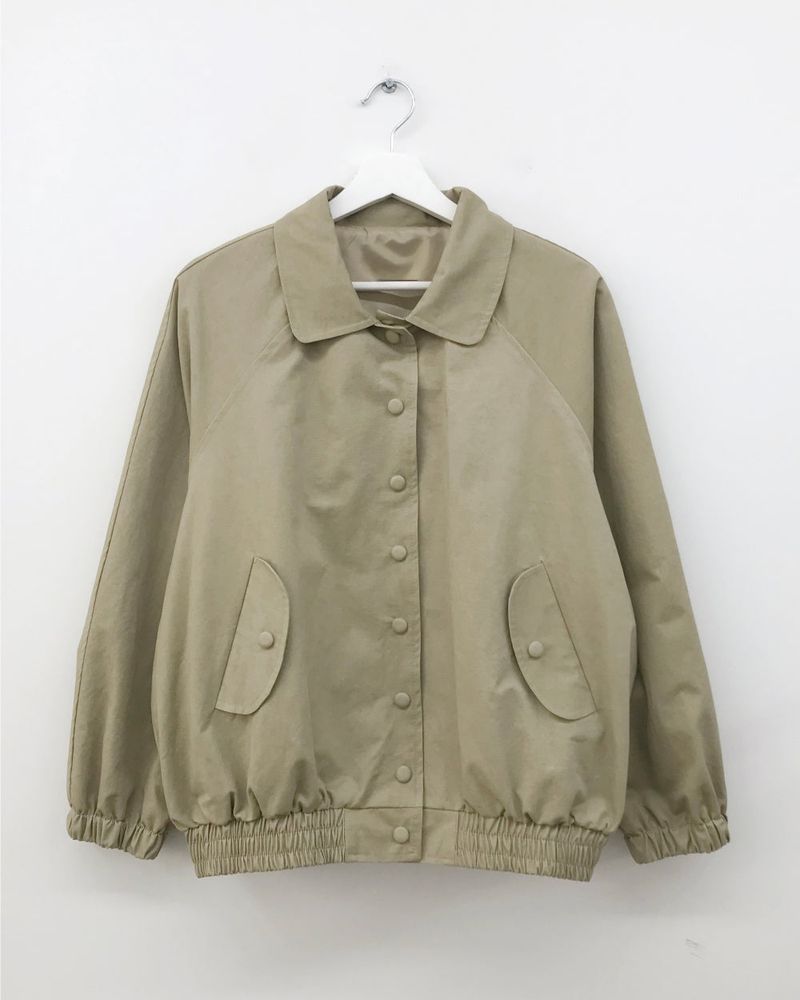 Faded Washed Curve Jacket (2color)