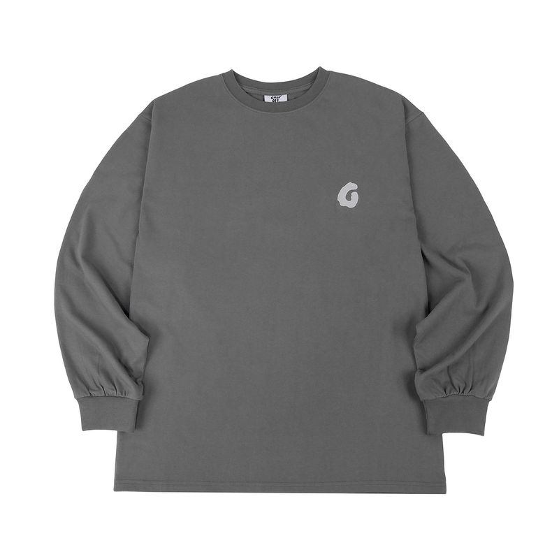 GF MAIN LOGO LONGSLEEVE - ( DEEP GRAY )