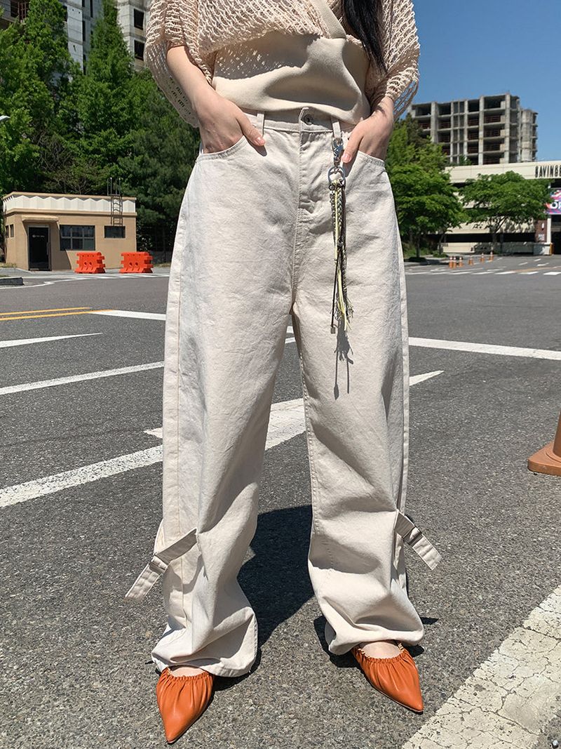 LEG BIJO COTTON WIDE PANTS (2C)