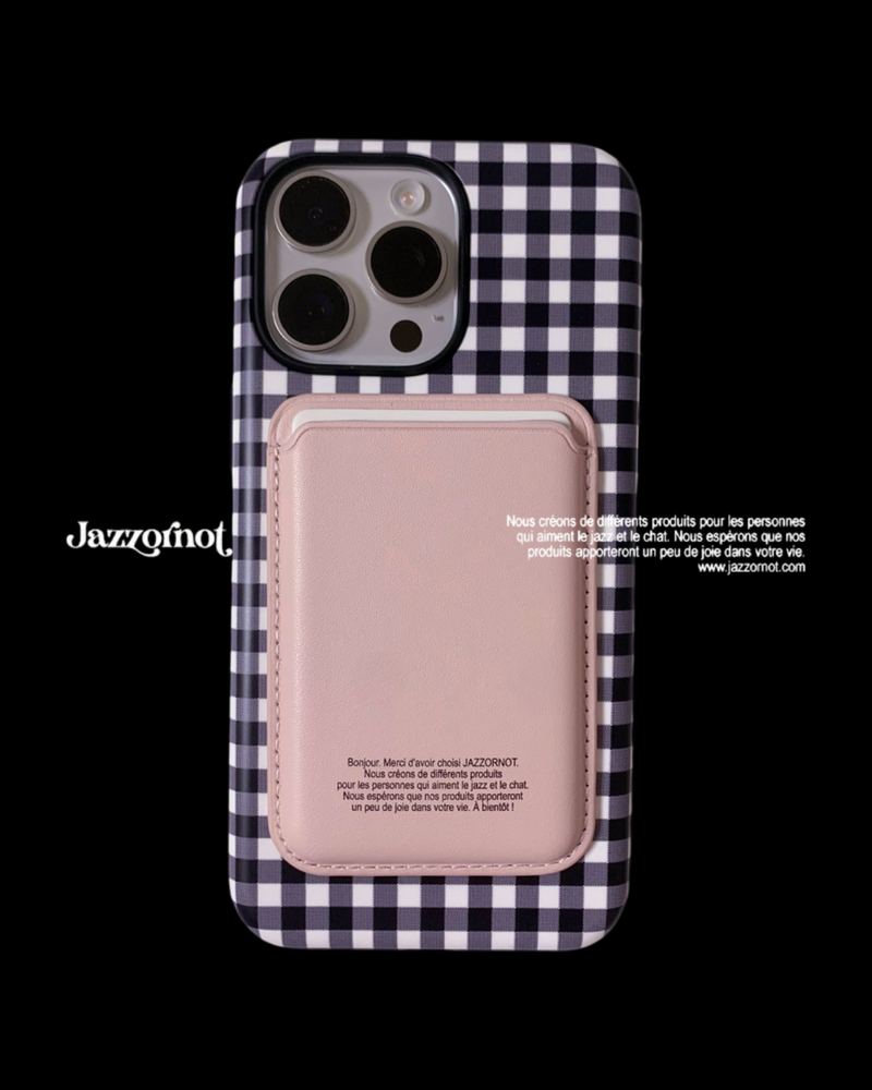 JAZZ OR NOT(ジャズ オアー ノット)の「Check Case Rosy Wallet Set(Smartphone Accessories)」