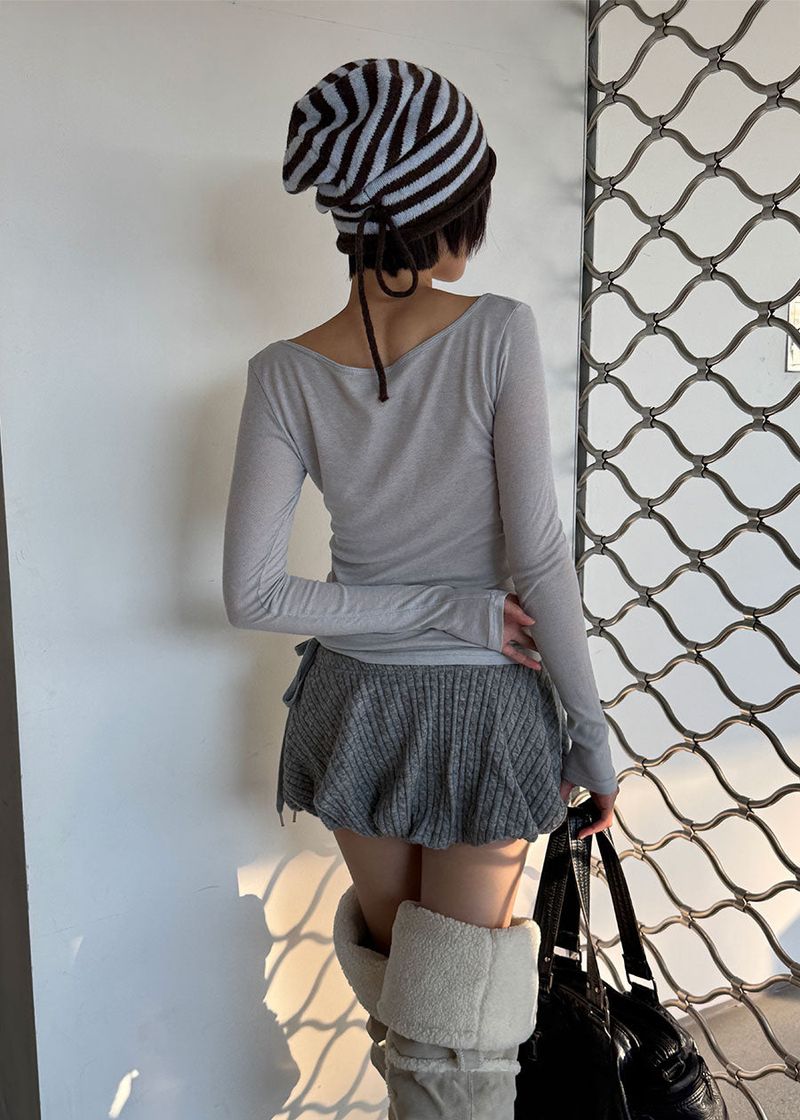 CABLE PUMPKIN SKIRT