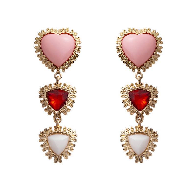 JAMIE&BELL(ジェイミーアンドベル)の「triple heart drop earrings(Accessories)」