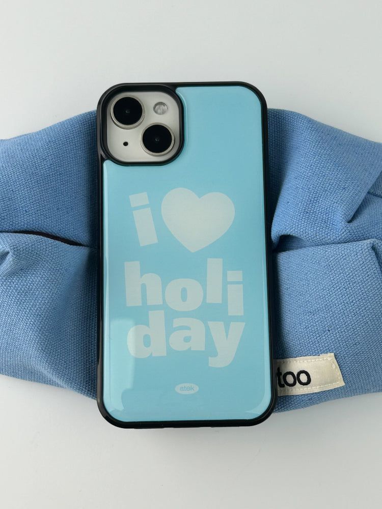 Holiday Epoxy Bumper Case(Blue)