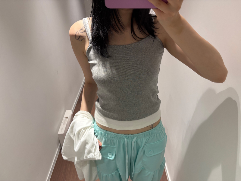 Double layered sleeveless top(3color) 