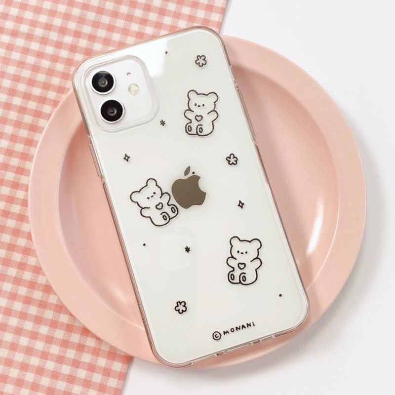 [Gel-hard] Black maro bear Phone case