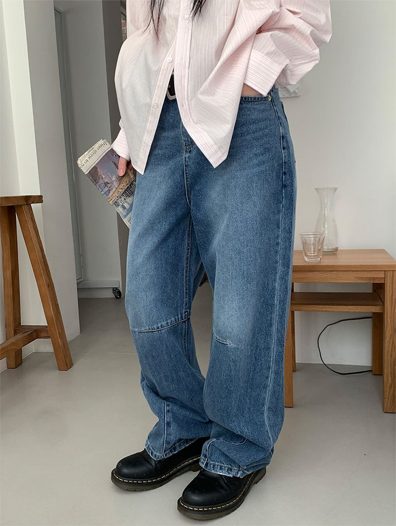TUCK BALLOON JEANS (2C)