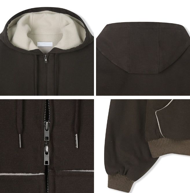 Demes inner fleece hooded jumper
