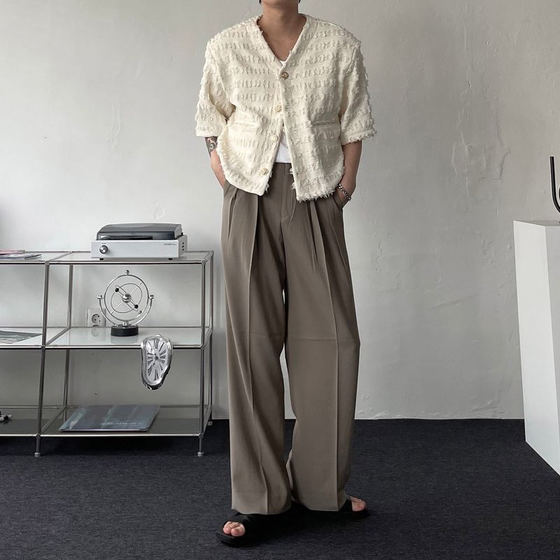 RG reverse two-tuck volume slacks (4 colors)
