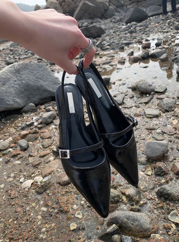 Vince Stiletto Buckle Slingback