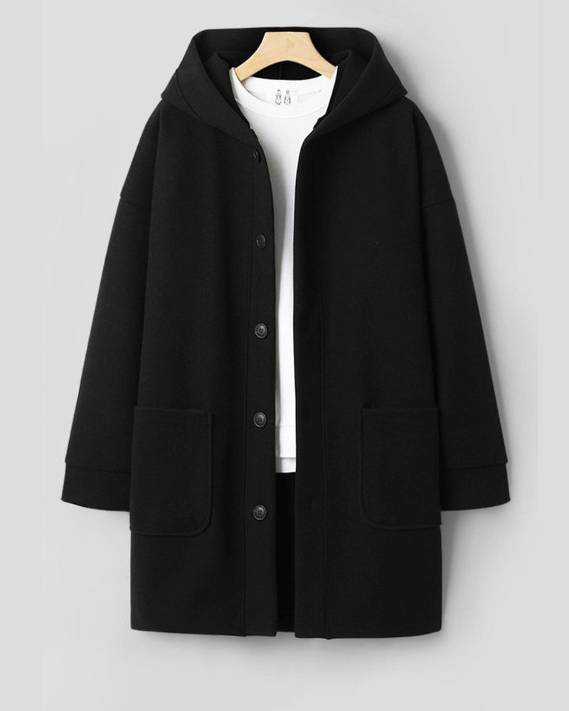 Koven Wool Hooded Coat