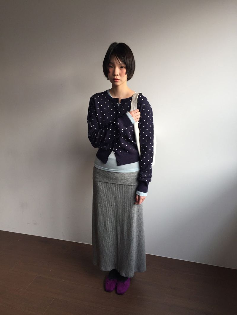 Vero Poa Dot Cardigan (3color)