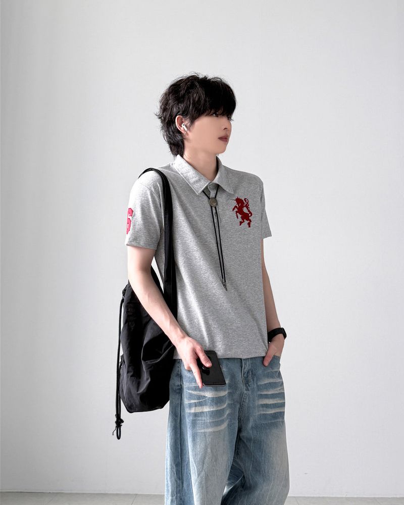 Maive Half Collar T-Shirt