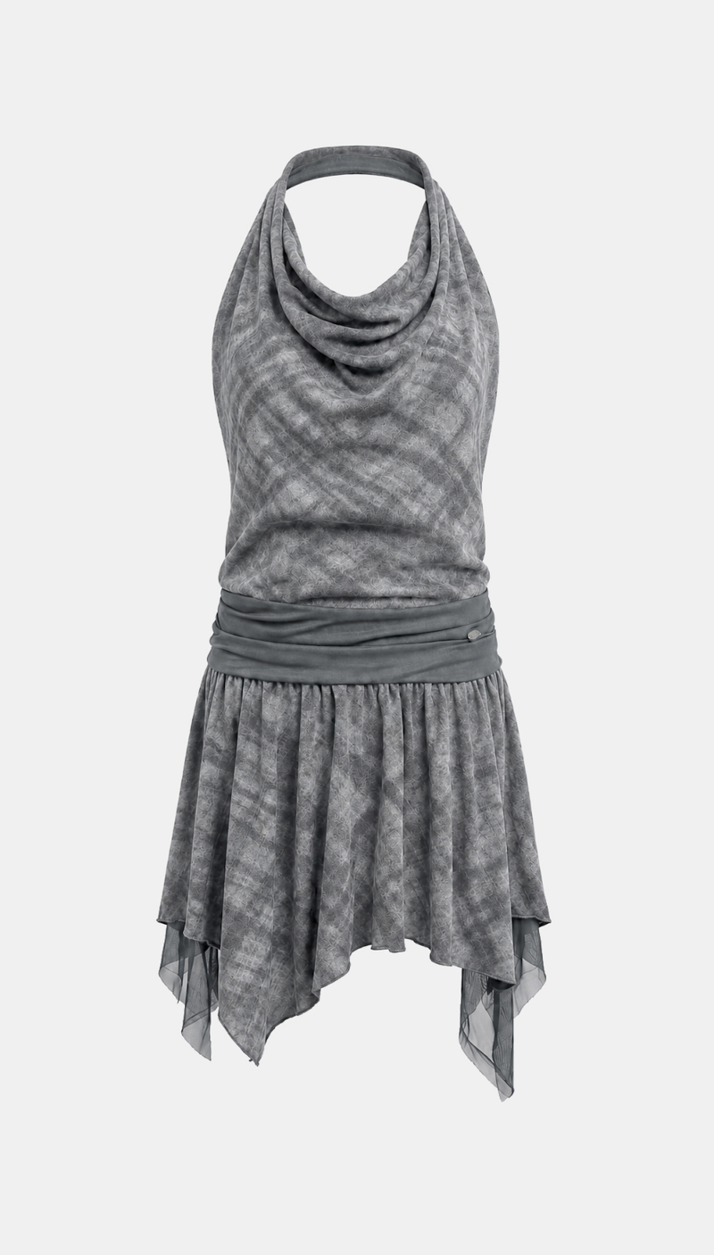 Elina Draped Halter Dress