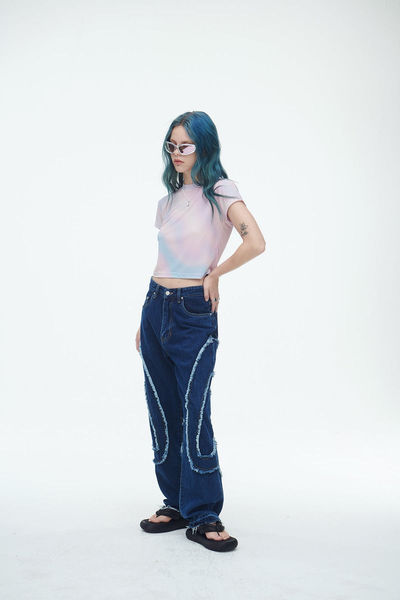 Comma Denim Pants Blue