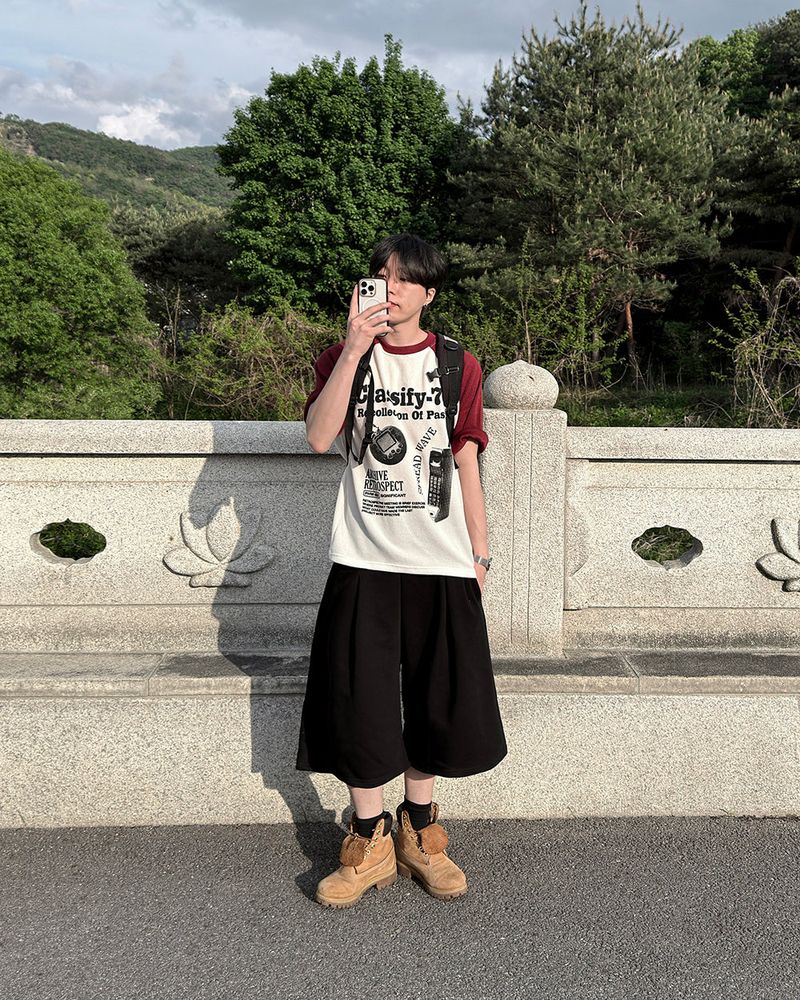 Bant Heavy Sweat Four-Tuck Bermuda Pants