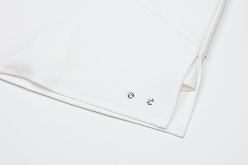 Eyelet slit skirt (white)