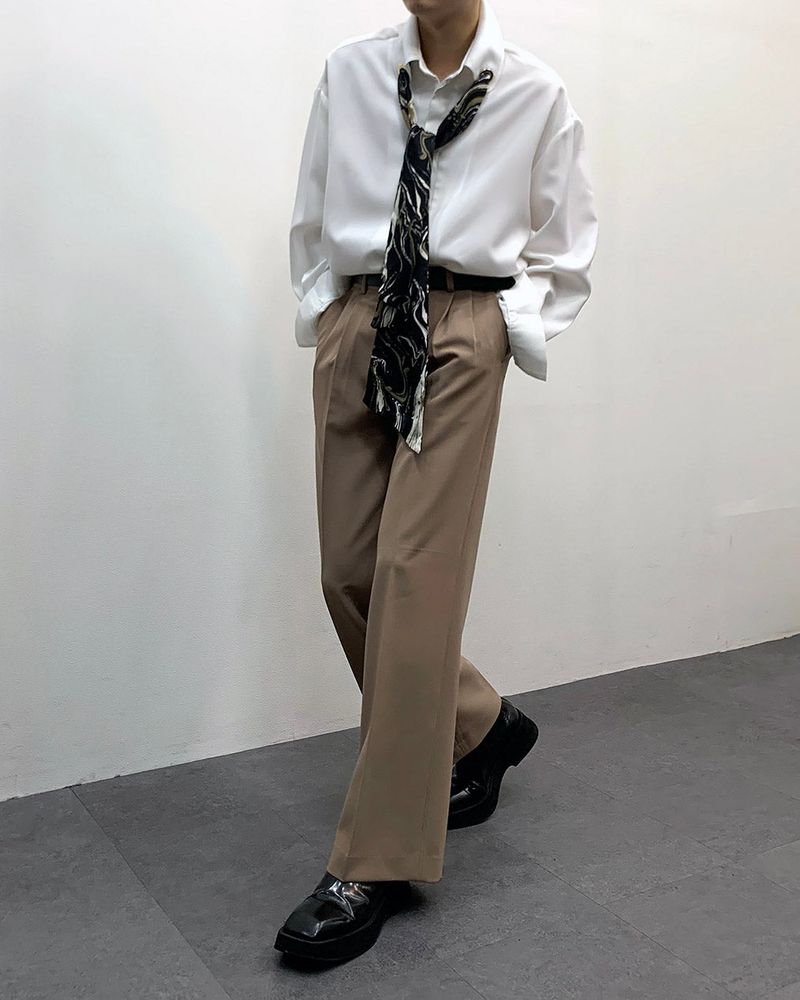 MO Marvel Scarf Eyelet Shirt (3 colors)