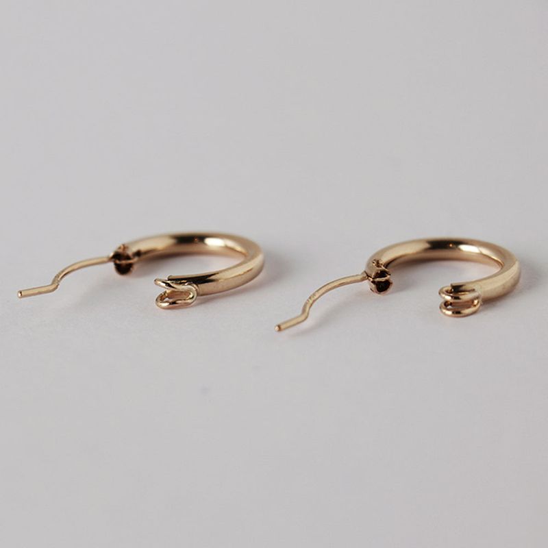 14K GOLDFILLED RING EARRING (S size)