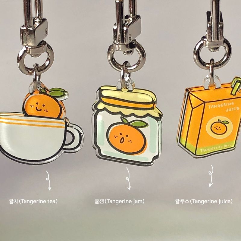 bora and(ボラアンド)の「Tangerine key ring (3type)(Toys/Key Holders)」