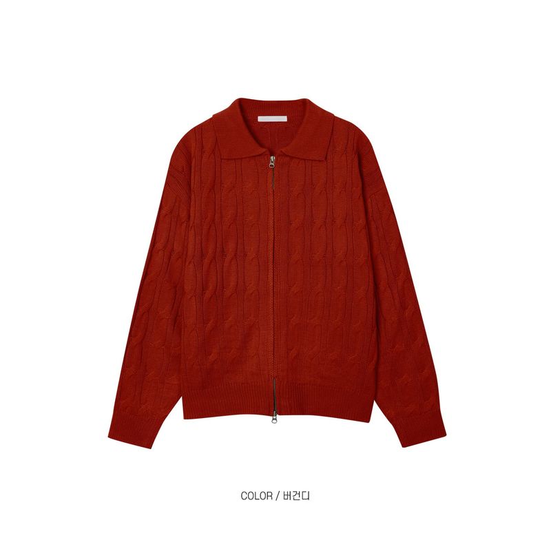 jermi two way zipper kara knit