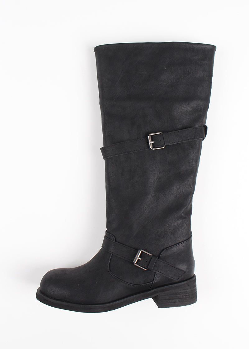 LOOSE BELT MIDDLE BOOTS