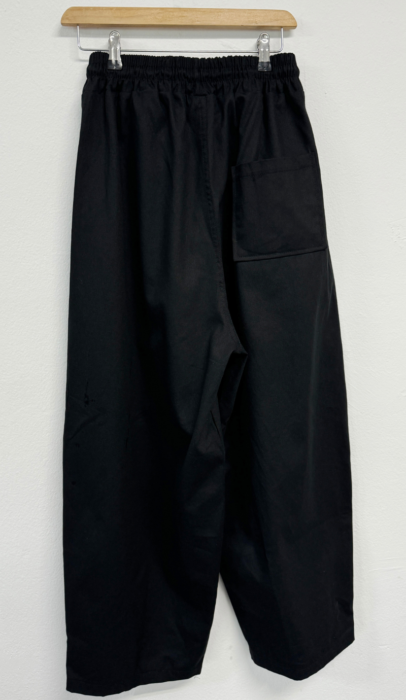 BASIC LINE BALLOON COTTON PANTS💛🤍🖤🤎💚 - 5 COLORS