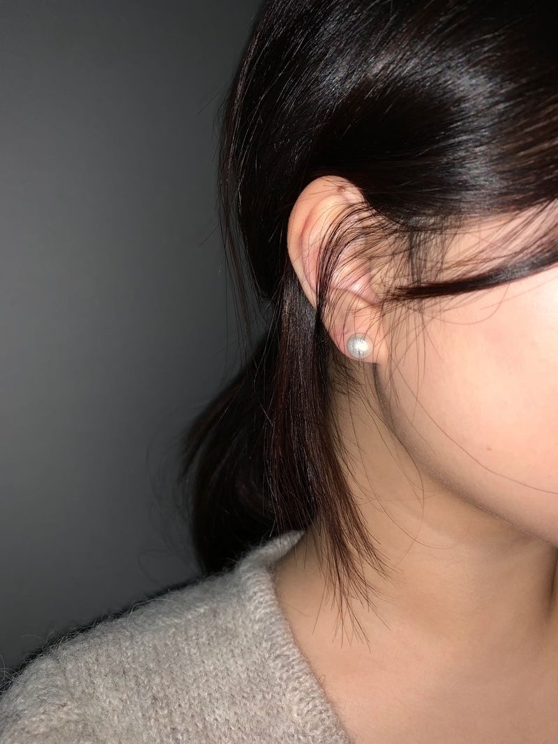 Cotton earring • 925silver