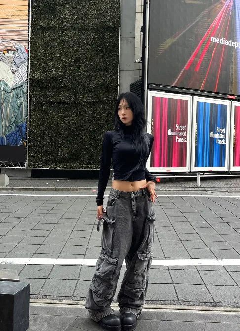 フェザーウェイト ロングライン カーペンター ワイド デニム