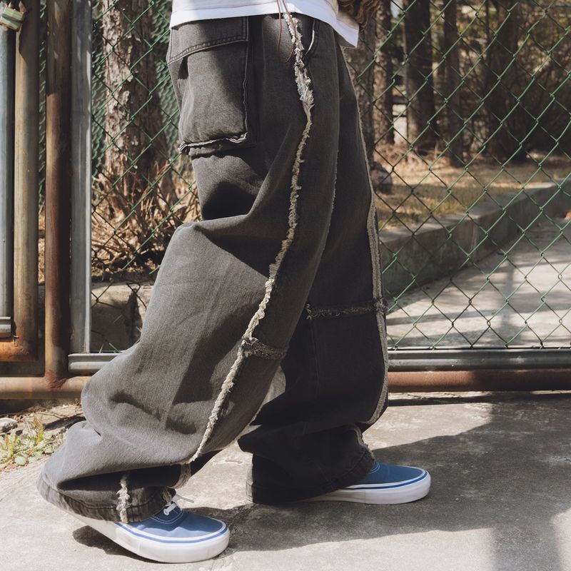 ラゲットデニムパンツ / ブラック