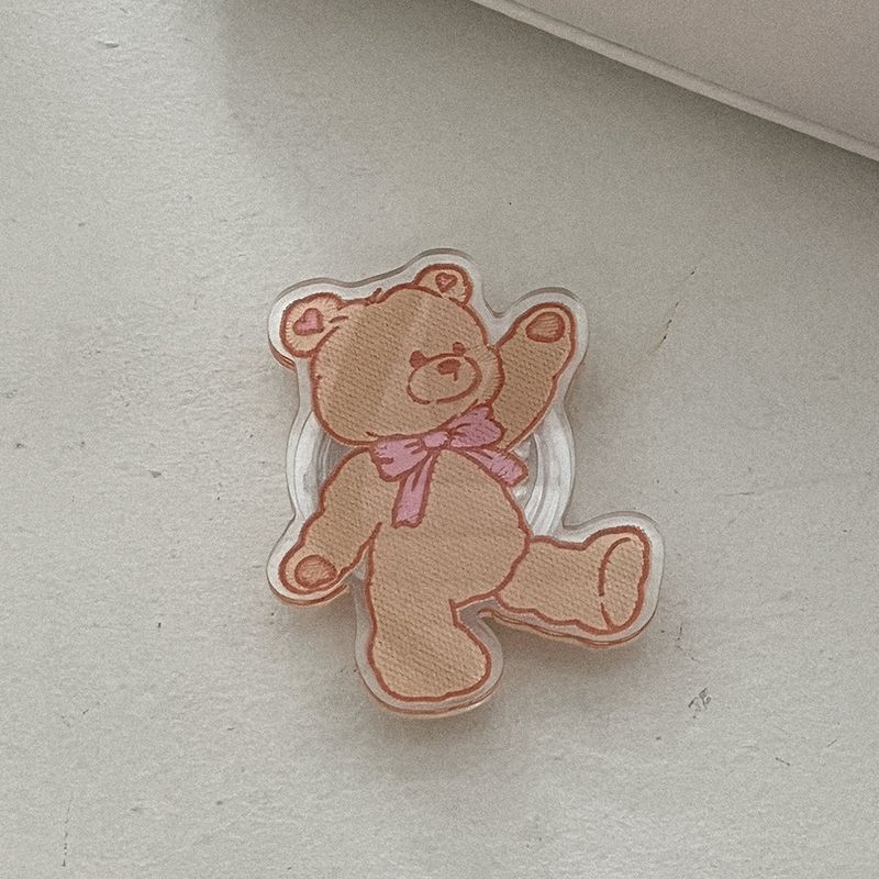 [Mademoment] bear embroidery acrylic smart tok