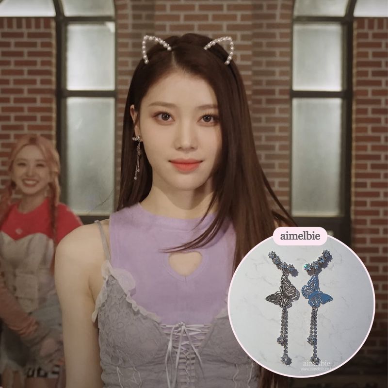  [IVE Rei, Choi Yena Earring] Butterfly Elf Queen Earring
