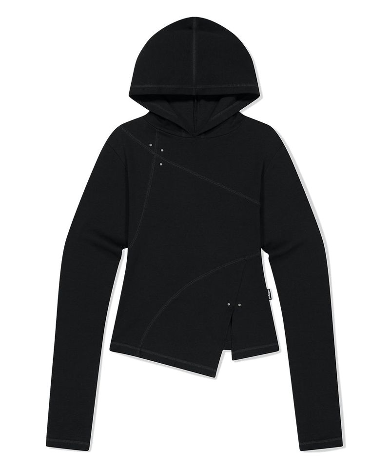 CURVED SLIM HOODIE