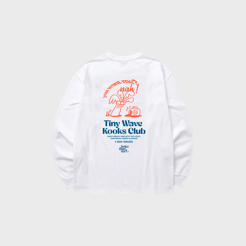 BETTER THAN SURF(べターザンサーフ)の「TACOS LOGO LONG SLV TEE white(Tops)」