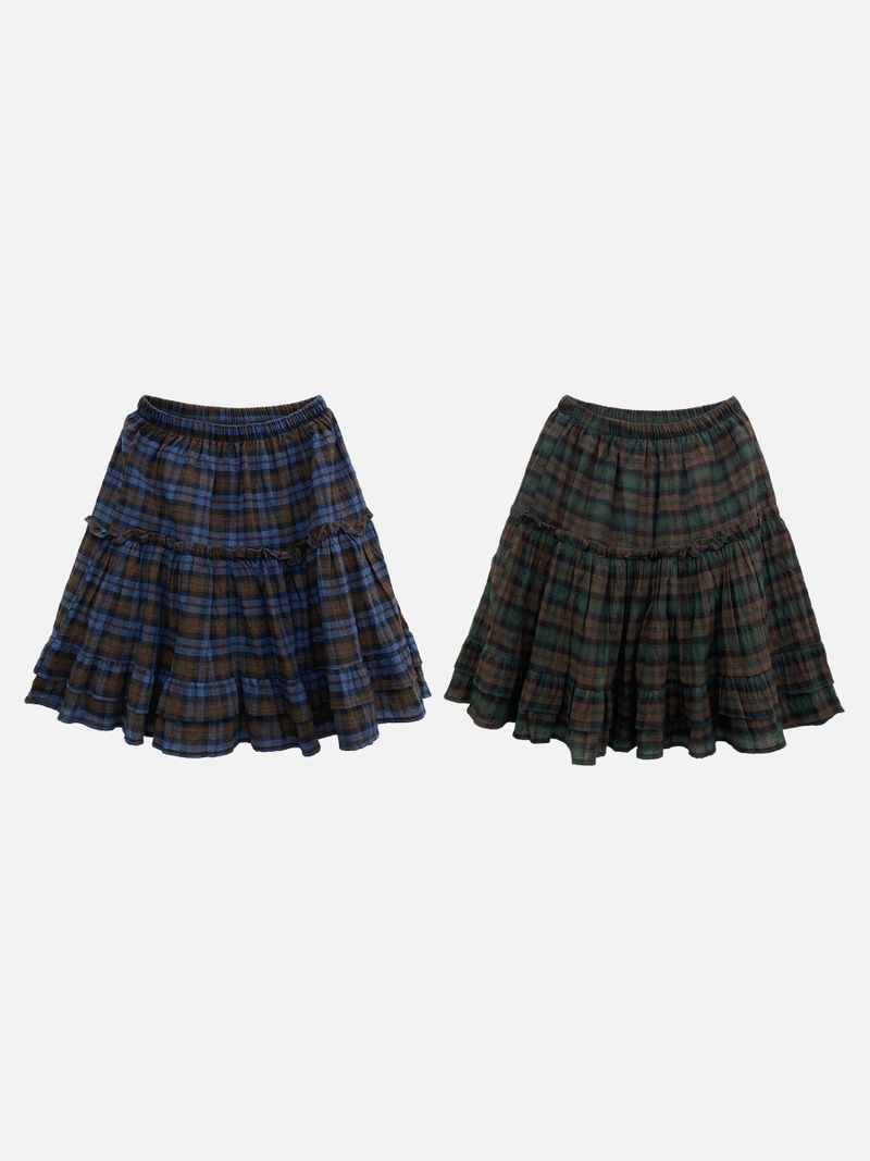 Birch Check Pattern Skirt (2c)