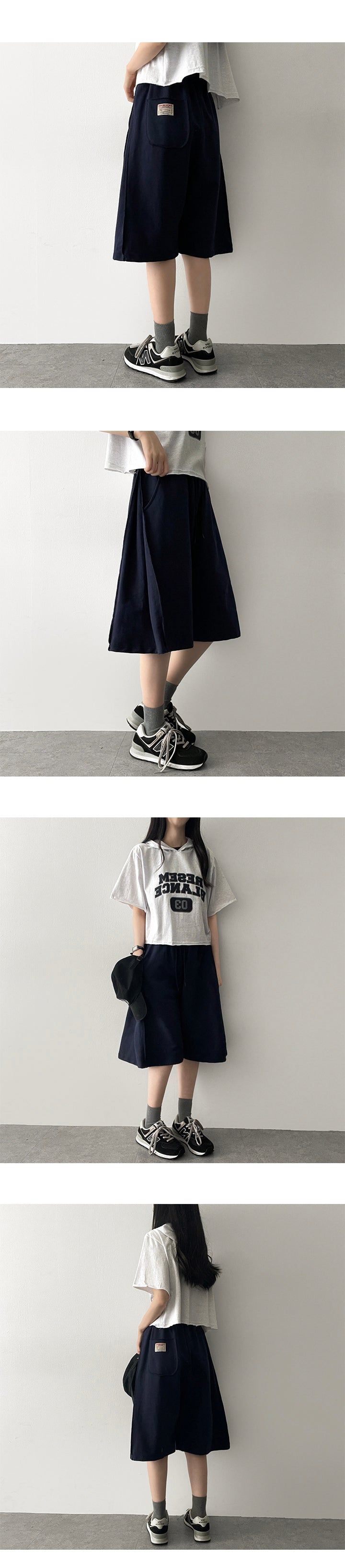 Eiki Side Pintuck Pocket Tab Banding Shorts
