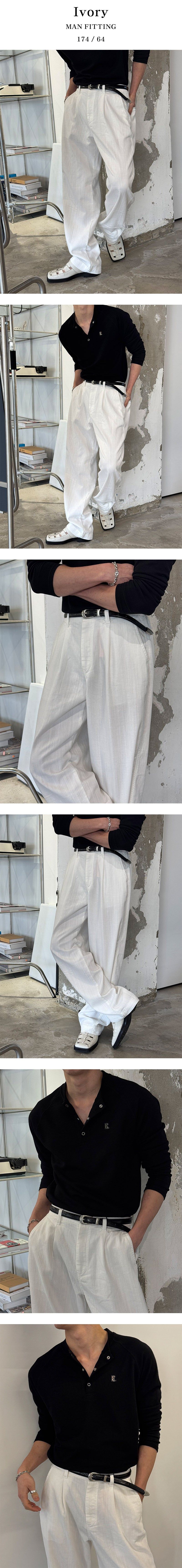[S/S] Linen half banding pants(2color)