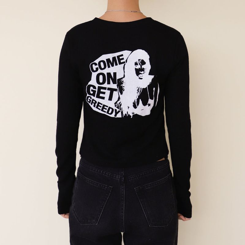 GREEDY CROP CARDIGAN (BLACK)