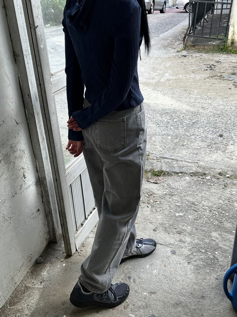 Slit puff point pants