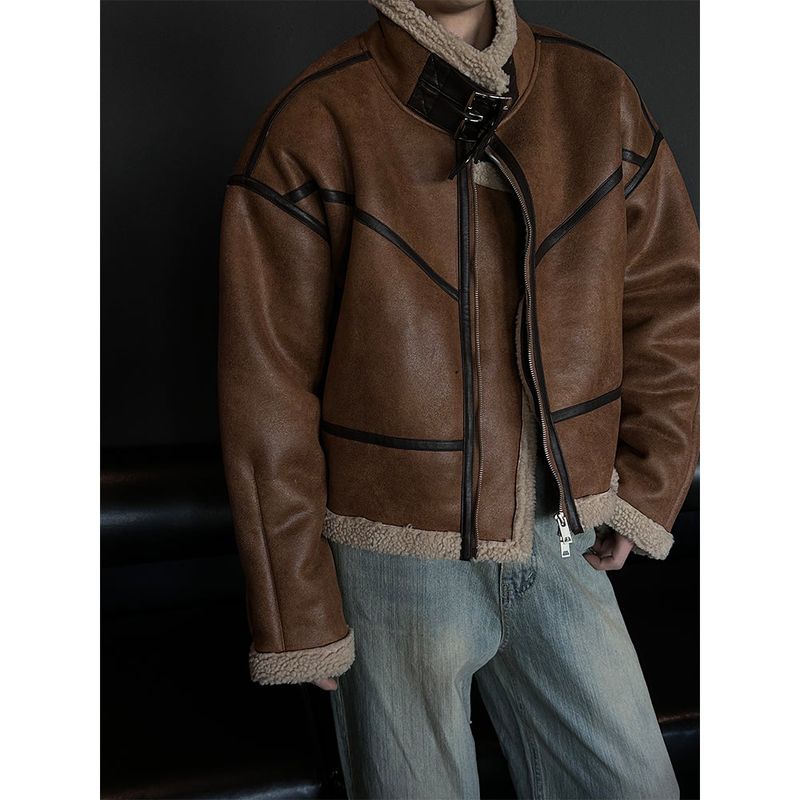 LAURANT（ロラン）の「[F/W] Crack suede crop mustang(3color)（Jackets/Outerwear）」
