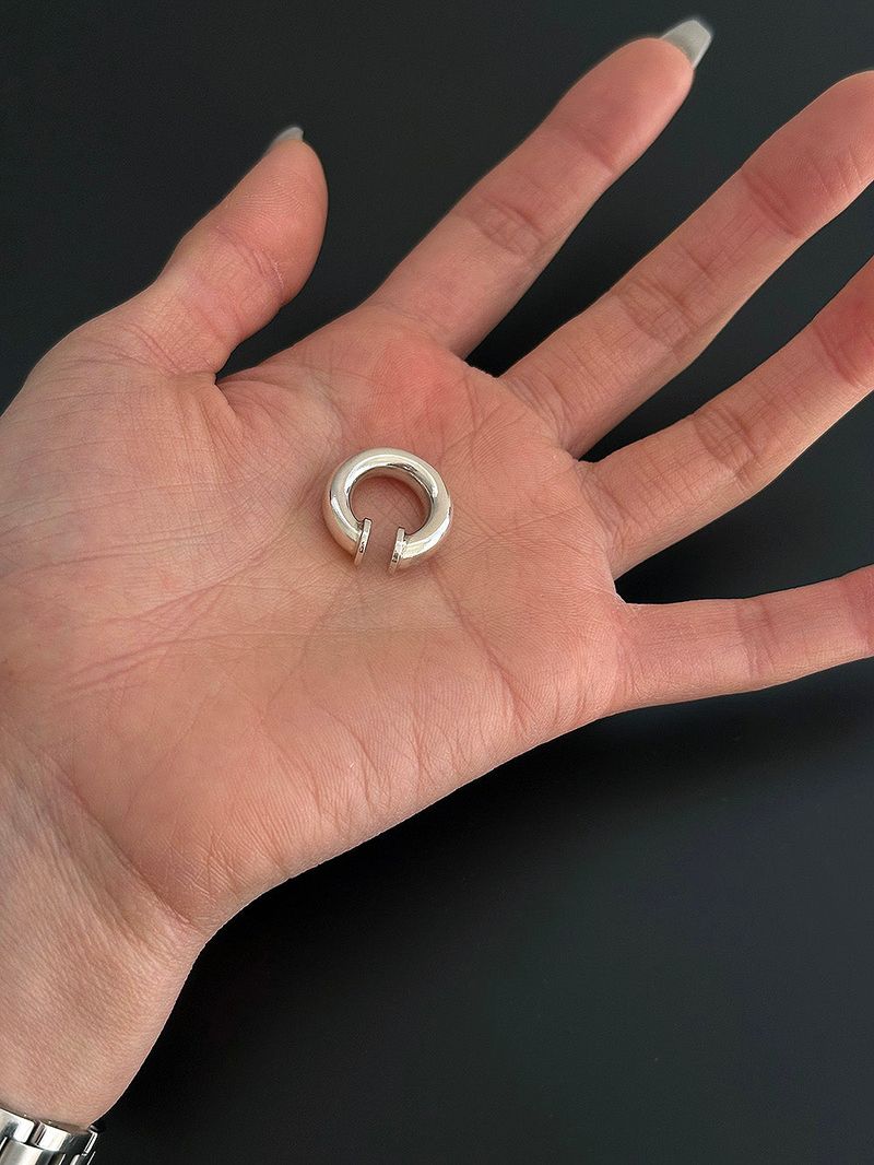 [925silver] Basic bold earcuff