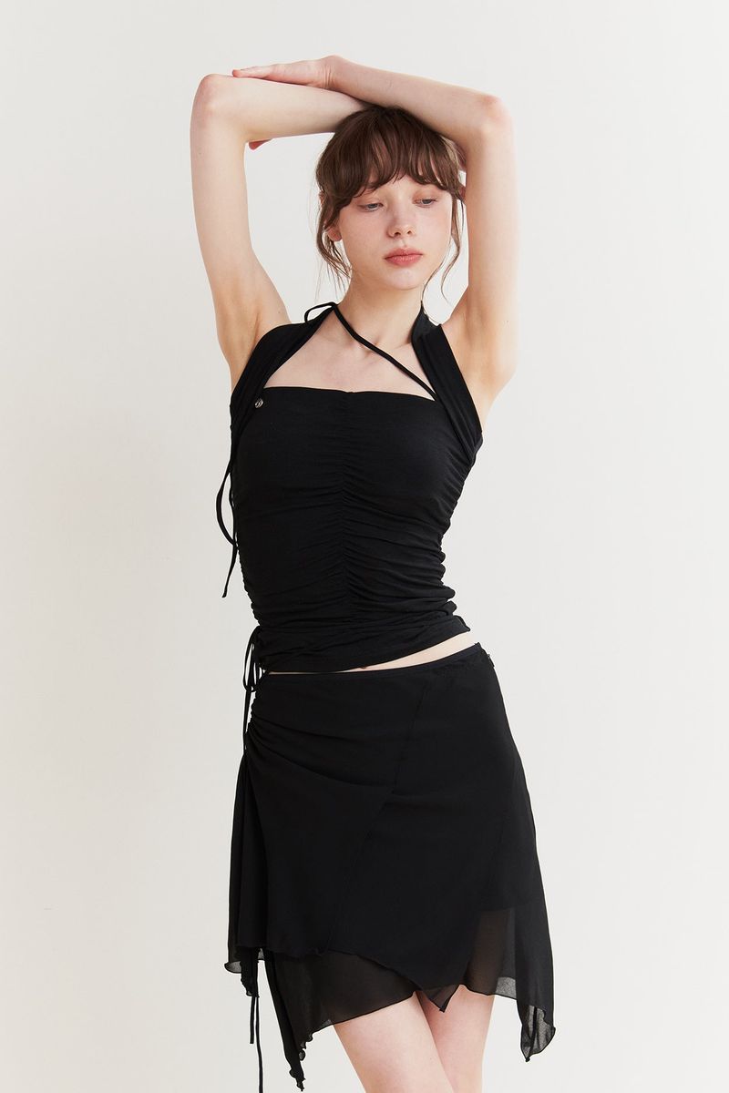 FAIRY MIDI SKIRT black