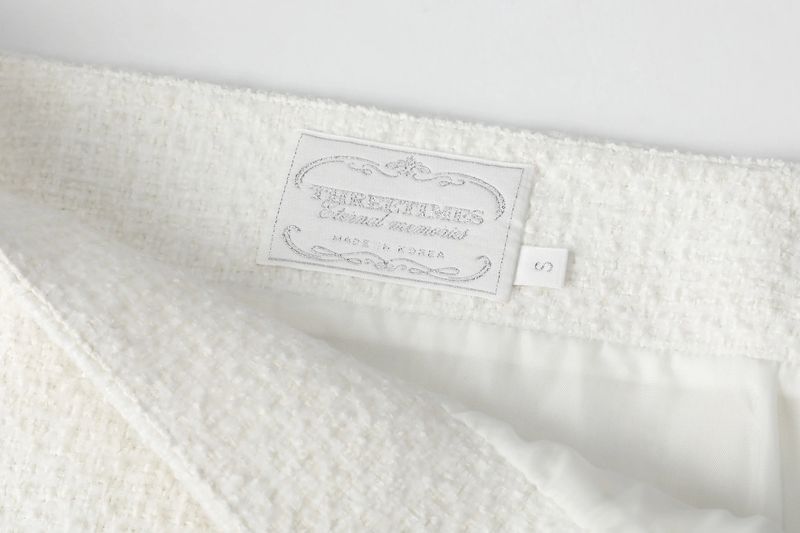 Carrie tweed skirt - ivory 