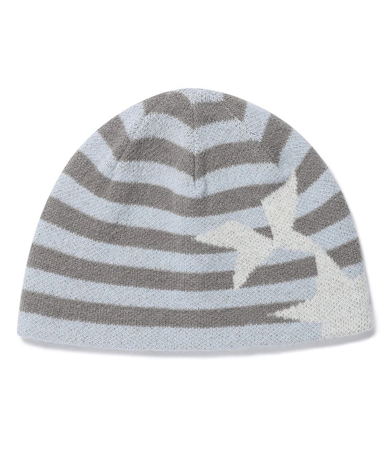 STRIPED TWIN STAR BEANIE BLUE(CV2GFUAB30A)