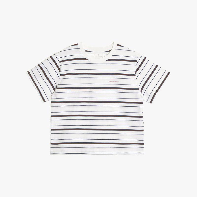 PINK PINEAPPLE（ピンクパイナップル）の「PPA MULTI-STRIPE T-SHIRT（Tops）」