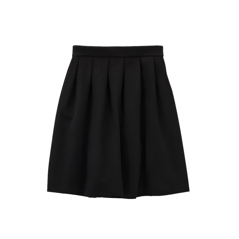 BASIC MIDI PLEATS SKIRT